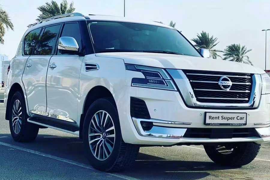 Nissan Patrol for hire in Nairobi Rear View