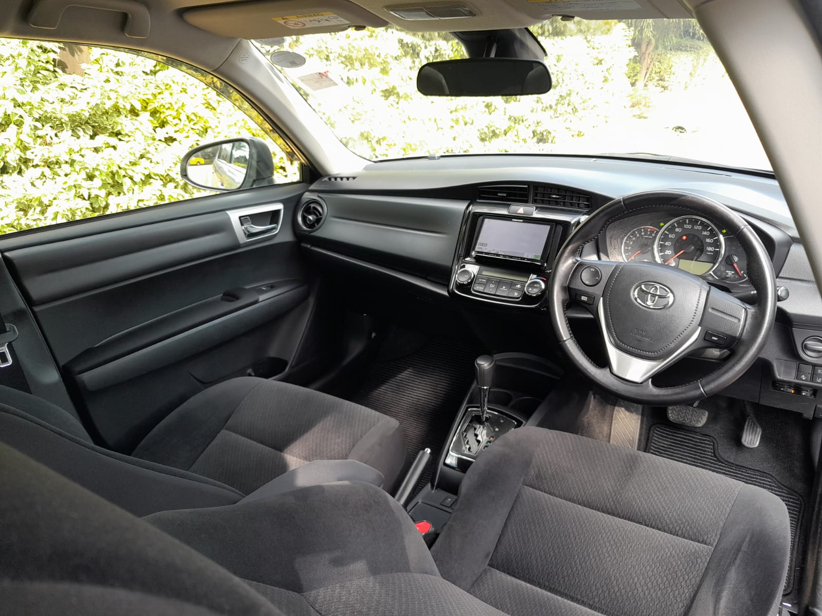Toyota Axio for hire in Nairobi interior