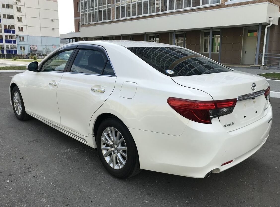 Toyota Mark X for hire in Nairobi rear view